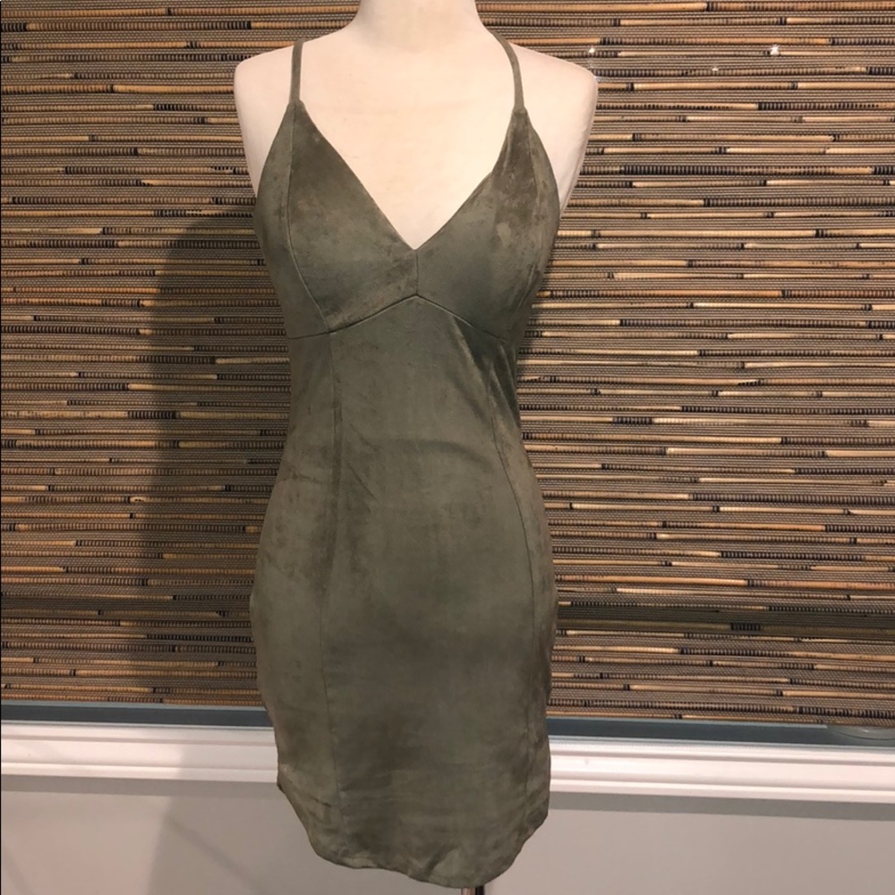 Green Suede Dress
